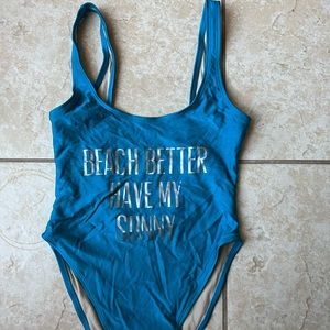 womens private party one piece beach better have my sunny swimsuit m/l